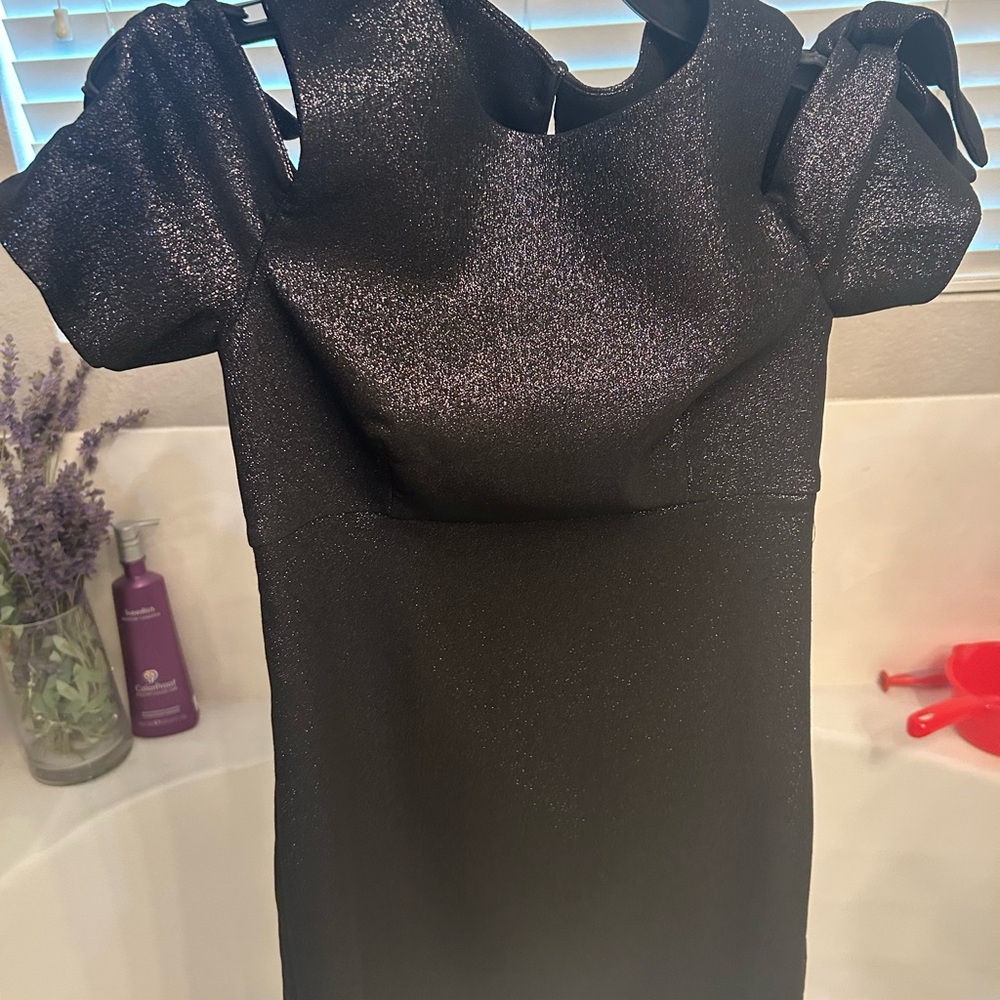 Milly Metallic Black Dress